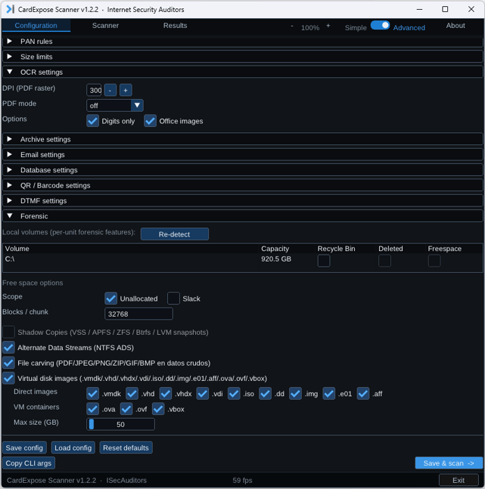 Screenshot 2-CardExpose-Simple-Configuration
