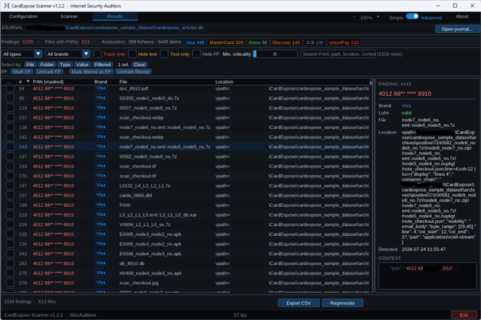 Screenshot 3-CardExpose-Findings-Management