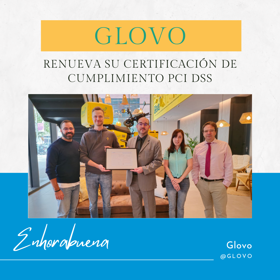 Glovo renueva su certificación de cumplimiento PCI DSS